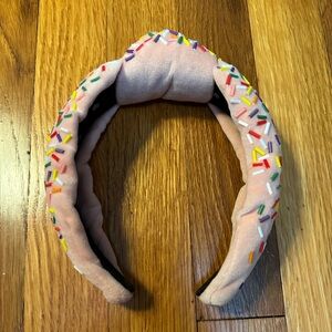 Lele Sadoughi Strawberry Birthday Cake Sprinkle Headband
